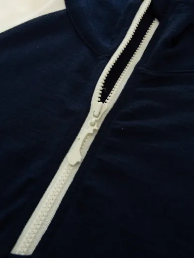 Bilde av WoolLand Hilleknuten LS top Blue Ink